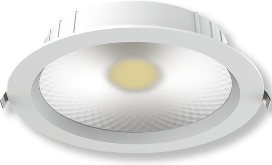 Elvhx Кръгла Вграден LED Панел 30W с Неутрално бяло Светлина 48см.