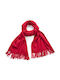 Verde 06-0971 Women's Wool Scarf Red