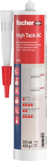 fischer High Tack AC Σφραγιστική Σιλικόνη Λευκή 310ml