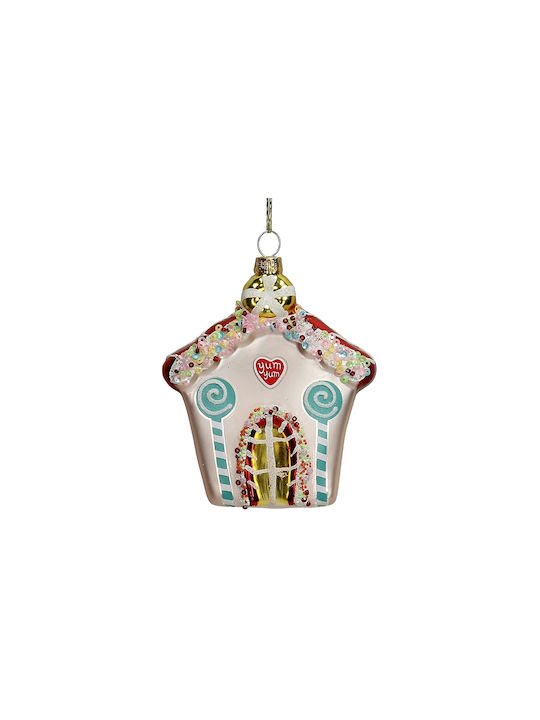 Zaros Christmas Glass Candy Ornament Multicolour 11.5cm