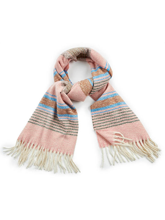 Verde 06-1018 Women's Wool Scarf Pink