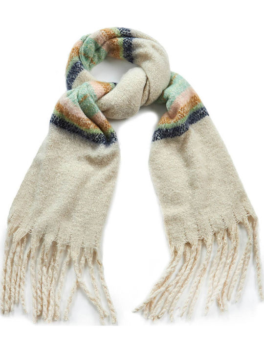 Verde Women's Wool Scarf White