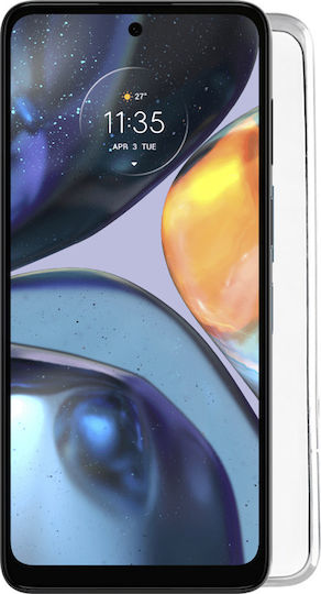 Volte-Tel Slimcolor Air Umschlag Rückseite Silikon Transparent (Moto G22)