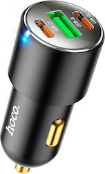 Hoco NZ6 Зарядно за кола с Портове 1xUSB-A 2xType-C