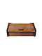 Lioutas Wooden Bread Box with Lid Brown 41.5x28x17cm