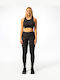 Women's Long Training Legging High Waisted Black