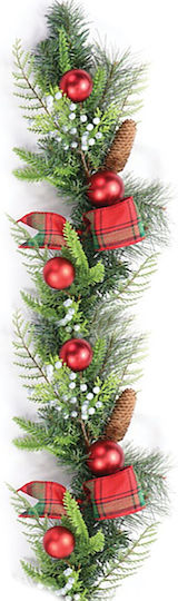 Lianos Weihnachtliche Girlande Plastik Grün 120cm 1Stück