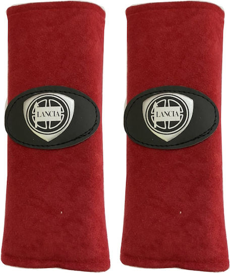 Race Axion Autositzgurt-Pads Lancia​ 21x7.5cm Rot 2Stück