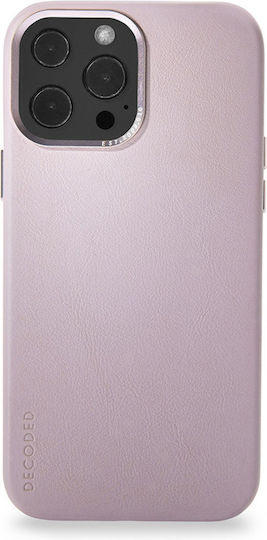 Decoded Back Cover Synthetic Leather Powder Pink (iPhone 13 Pro Max)