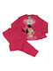Minerva Kinder Schlafanzug Winterlich Fuchsie Disney