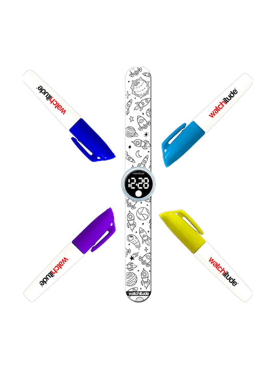 Watchitude Παιδικό Ψηφιακό Ρολόι Color Me Πολύχρωμο