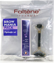 Foltene Eyebrow Hautpflegeset für Anti-Aging mit Serum & Walze Serum Eyebrow Enhancement Serum 4ml & Geschenk Roller Gesicht und Auge 1pcs 4ml