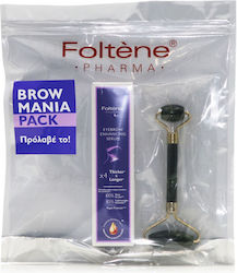 Foltene Eyebrow Skin Care Set for Αnti-ageing with Serum & Roller Serum Eyebrow Enhancement Serum 4ml & Gift Roller Face and Eye 1pcs