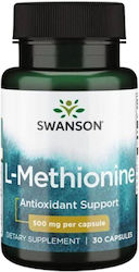 Swanson Pure L-Methionine 500mg 30 Κάψουλες Unflavoured Swanson Pure L-Methionine 500mg 30 Κάψουλες Unflavoured