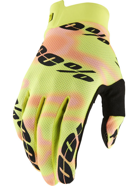 100% iTrack Summer Men's Motocross Gloves Pink/...