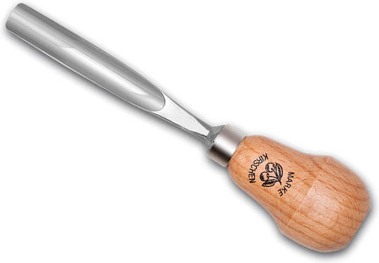 Kirschen Σκαρπέλο με Κοίλη Λάμα Φάρδους 4mm & Ξύλινη Λαβή