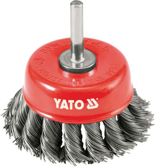 Yato YT-4752 Συρματόβουρτσα Καμπάνα με Κοτσίδες για Δράπανο 75mm
