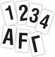 3M Boat Alphanumeric Sticker Number 9 5cm Black