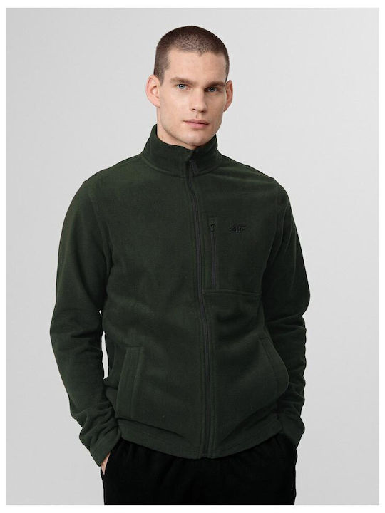 4F Herren Fleecejacke Khaki