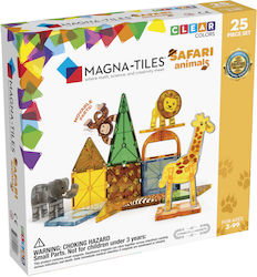 Magna-Tiles Joc de construcție magnetic Safari pentru copii de 3++ ani