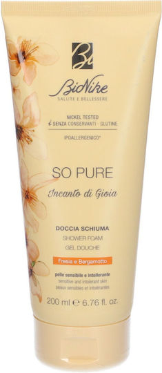Bionike So Pure Schaumbad in Gel mit Glycerin & Duft Fresie und Bergamotte 200ml