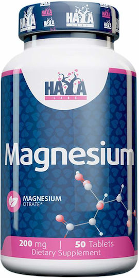 Haya Labs Magnesium Citrate 200mg 50 Registerkarten
