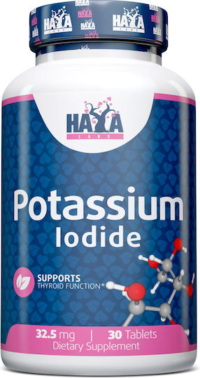 Haya Labs Potassium Iodide 32.5mg 30 ταμπλέτες