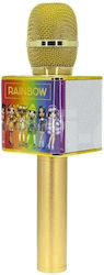 OTL Wireless Karaoke Microphone Rainbow High RH0929 in Gold Color