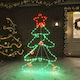 Beleuchtet Weihnachtsdekoration Baum Lichtschlauch 88cm Für den Außenbereich Elektrisch