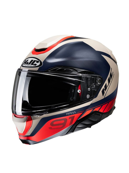HJC Rpha 91 Rafino MC1SF Motorcycle Helmet Flip...