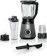 Bosch Serie 4 Blender With Glass Jug 1.5 Lt 1200W Black