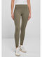 Frauen Lang Leggings Hochgeschnitten OLIVE