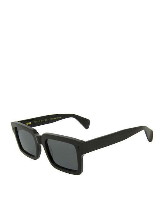 Gast Loot Unisex Sunglasses with Black Plastic Frame and Black Lens LT01