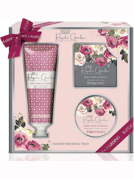 Baylis & Harding Royale Garden Luxury Bathing Rose, Poppy & Vanilla Σετ Περιποίησης για Ενυδάτωση & Καθαρισμό Σώματος Baylis & Harding Royale Garden Luxury Bathing Rose, Poppy & Vanilla Σετ Περιποίησης για Ενυδάτωση & Καθαρισμό Σώματος