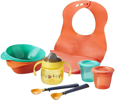 Tommee Tippee Σετ Φαγητού Weaning Kit από Πλαστικό Πολύχρωμο 8τμχ