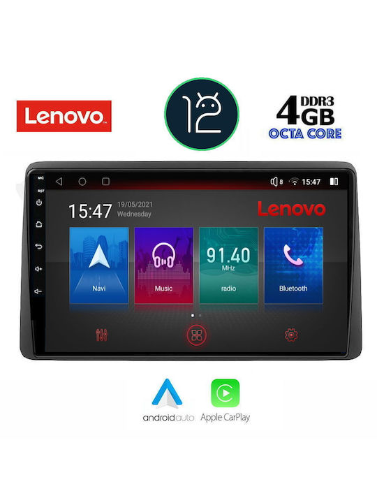 Lenovo Sistem Audio Auto pentru Dacia Duster 2019+ (Bluetooth/USB/AUX/WiFi/GPS/Partitură) cu Ecran Tactil 10.1"