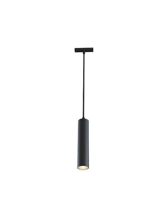 Vito Magna-S5 Κρεμαστό Φωτιστικό Μαύρο LED με Φυσικό Λευκό Φως Ράγα 30x30εκ.