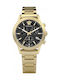 Versace Sport Tech Damen Uhr Chronograph mit Gold Metallarmband