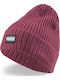 Beanie Γυναικείος Σκούφος με Rib Πλέξη σε Φούξια χρώμα