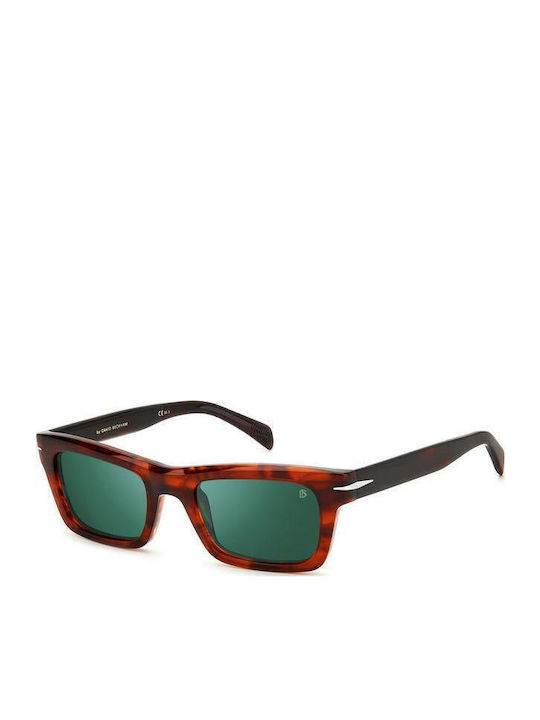 David Beckham Men's Sunglasses with Brown Plast...