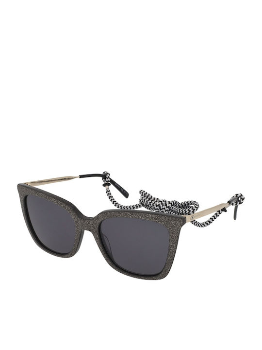 Missoni Women's Sunglasses with Black Metal Frame and Gray Lens MMI 0117/S NS8/IR