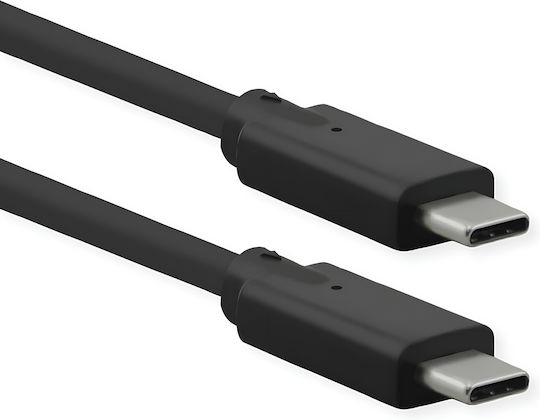 Roline USB 3.2 Video Cable USB-C male - USB-C PD Μαύρο 1m 11.02.9071-10