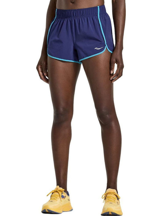 Saucony Outpace 3" Women's Blue Shorts