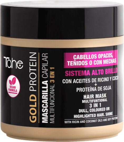 Tahe Botanic Acabado Gold Protein Hair Mask for Color Protection 400ml