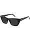Ysl Mica Women's Sunglasses with Black Plastic Frame and Black Lens SL 276 032