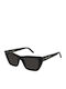 Ysl Mica Women's Sunglasses with Black Plastic Frame and Black Lens SL 276 032