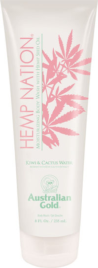 Australian Gold Hemp Nation Creamy Bubble Bath with Glycerin and Kiwi and Cactus Scent 235ml