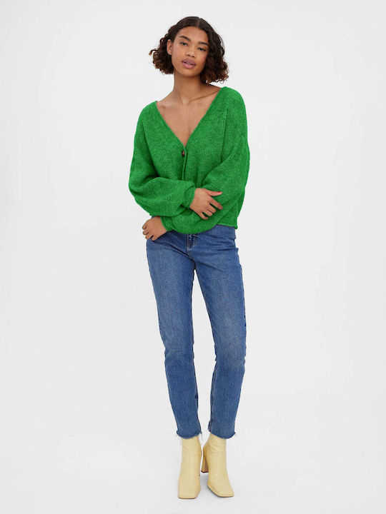 Vero Moda Jachetă de damă tricotată în Verde Culoare