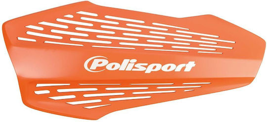 Polisport Προστατευτικές Χούφτες Μηχανής Mx Force σε Πορτοκαλί χρώμα