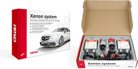AMiO Xenon Σετ Φωτισμού Αυτοκινήτου D2S 35W 9-16V 6000K Ψυχρό Λευκό